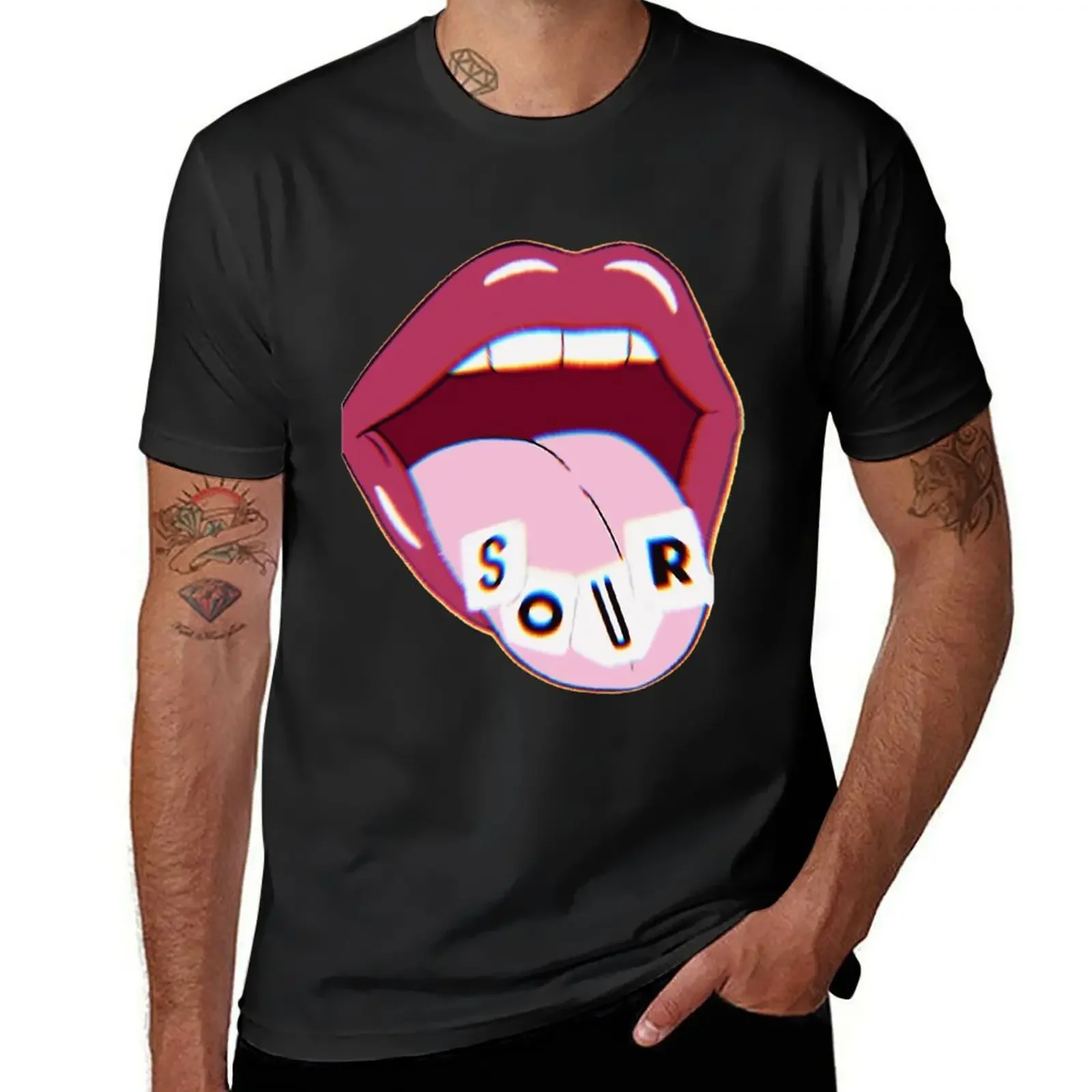 

Sour Merch T-Shirt vintage customizeds anime quick drying funny t shirts men