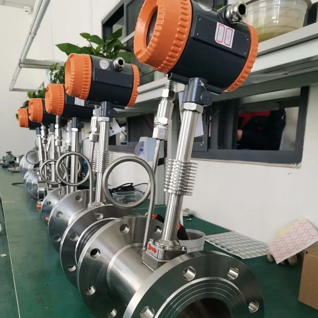 

1'' 2'' 3'' Flange SS304 PN16 Industrial Gases Flowmeters Saturated Steam Compressed Air Flow Meter