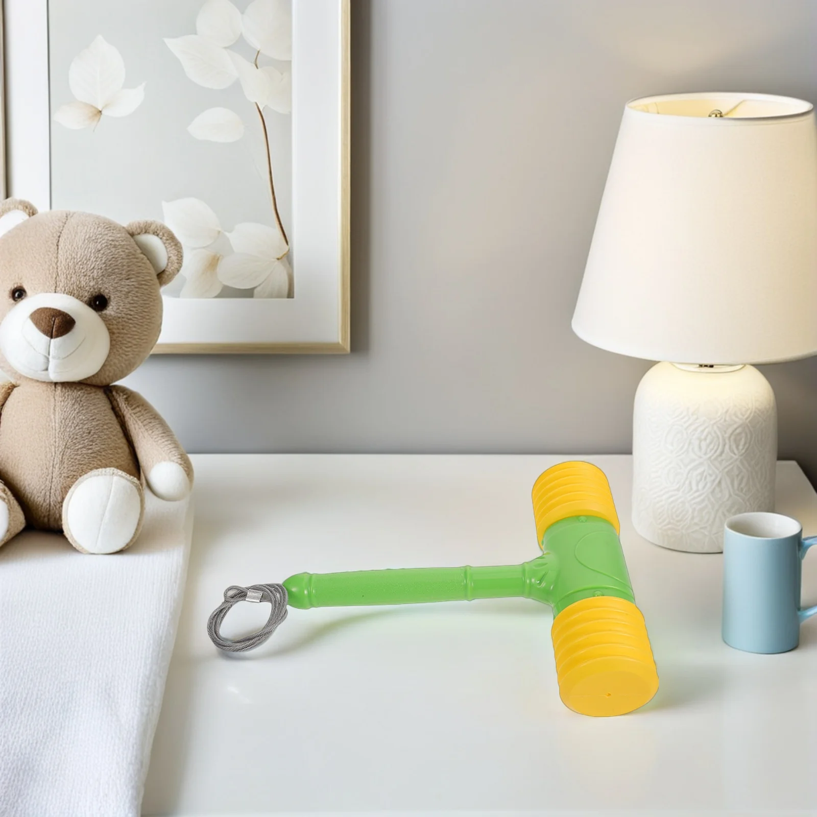 Maillet de frappe pour enfants, accessoires de jeu de frappe, marteau en plastique jaune, améliore la Coordination œil-main, divertissement Portable amusant en famille