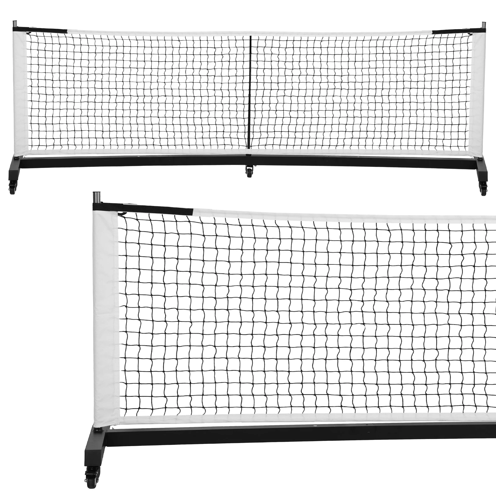 

Сетка для пиклбола из алюминиевого профиля на колесах, профессиональная, 22 фута, легкое оборудование для тренировок и практики