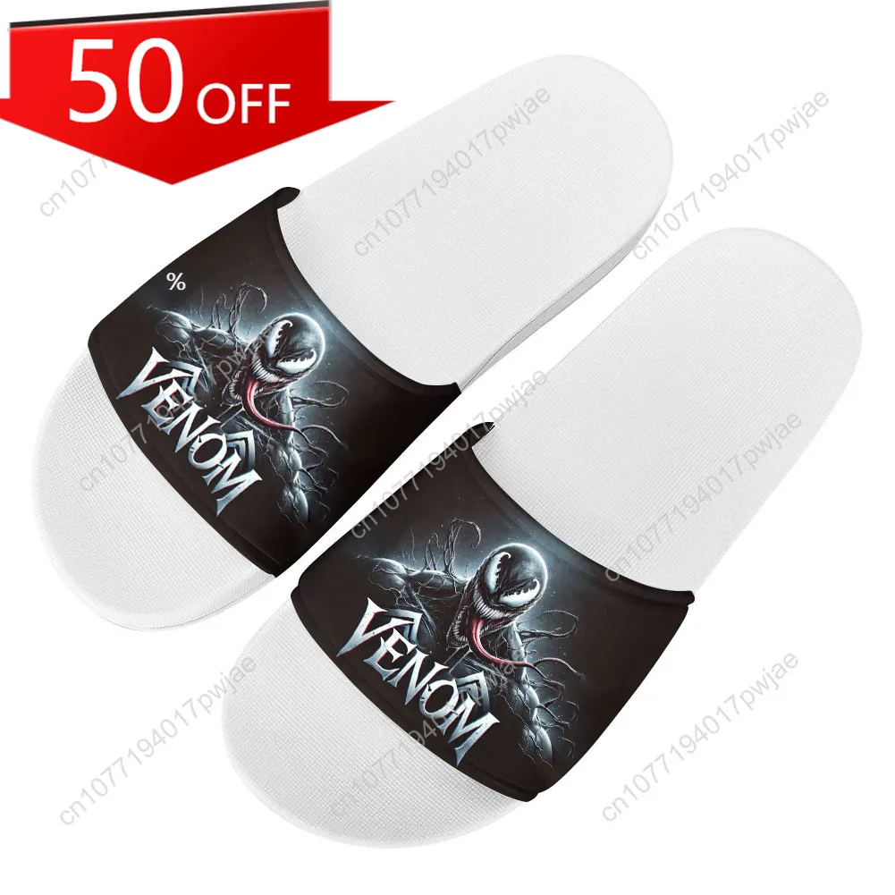 

Marvel Venom Slippers Mens Womens Summer Custom Sandals Lightweight Casual Slide Sandals