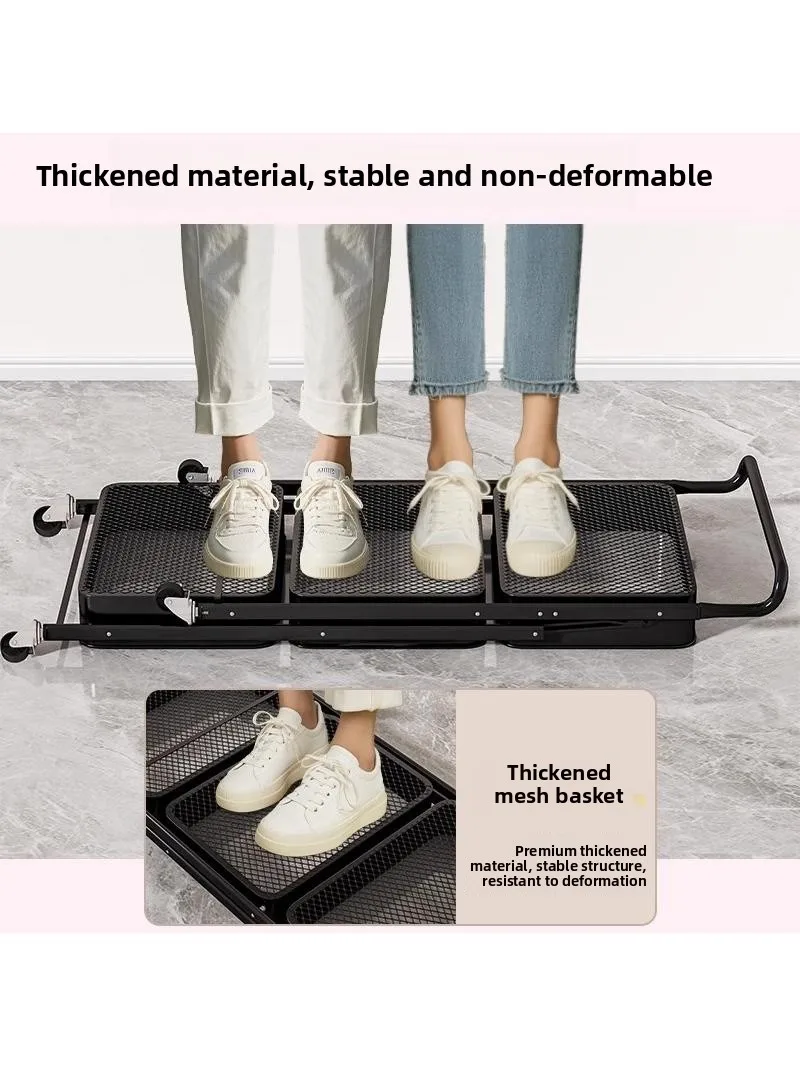 

Kitchen Multi-layer Standing Storage Ra Vegetable M Organizer Foldable Mobile Hand Tru Space Saver for Home Use