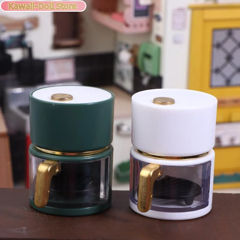 Miniaturowy model kuchni do domku dla lalek, mini frytkownica beztłuszczowa, rekwizyty do scenek fotograficznych, mini modele zabawek.