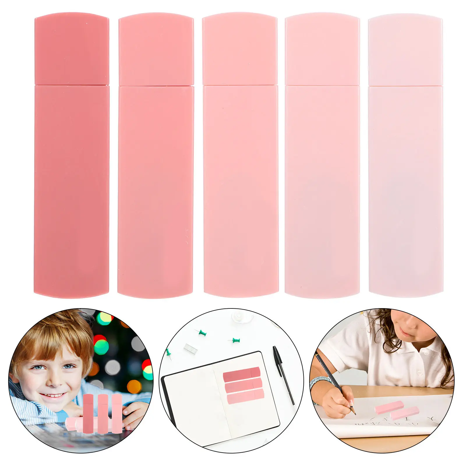 6Pcs Cute Aesthetic Correction Tape Rectangular Design for Students Stationery Scrapbook Supplies Write Out Correction Tape Bulk