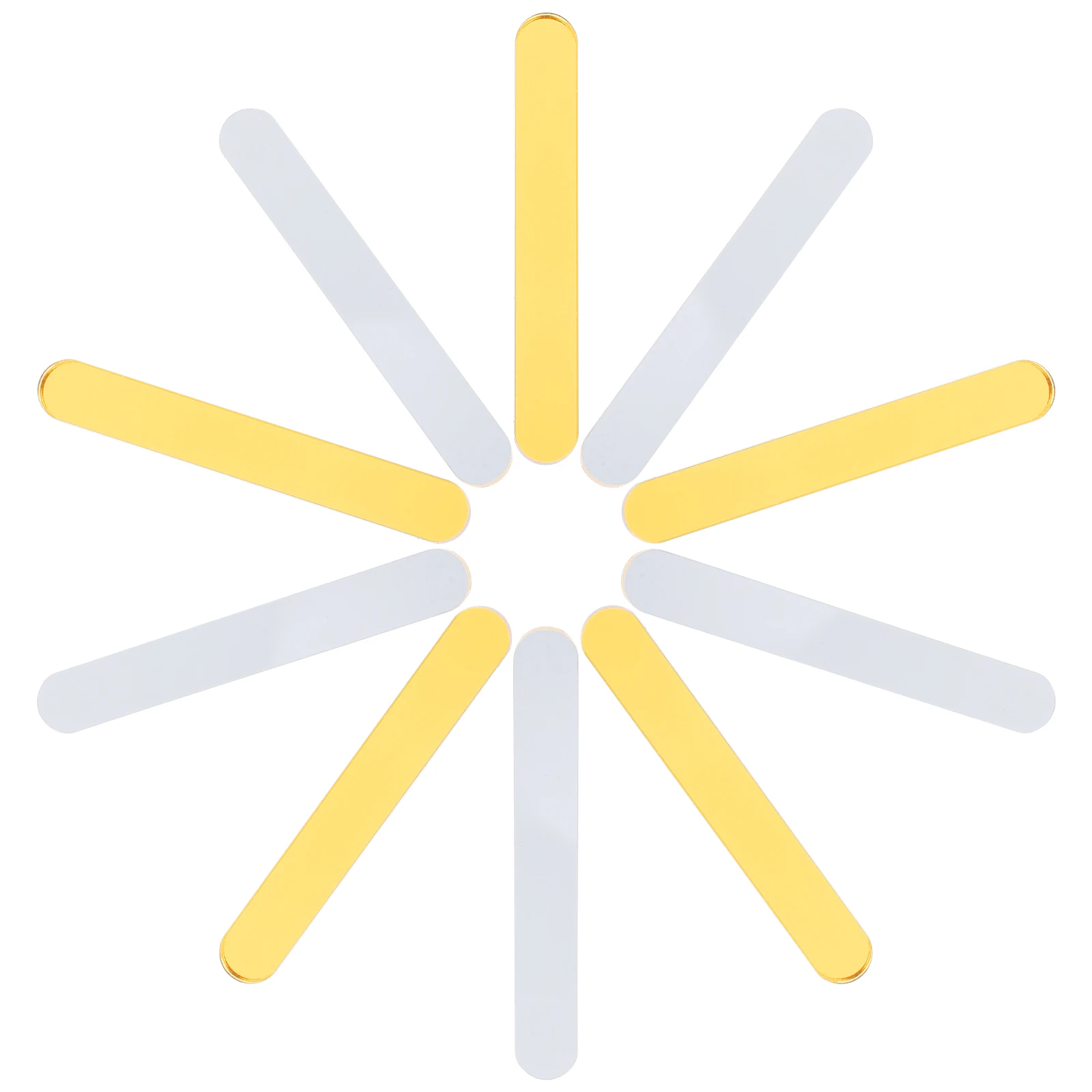 

30Pcs Ice Cream Sticks Acrylic Reusable Smooth Safety DIY Popsicles Making Craft Handle for Family Fun Ice Lolly Tools