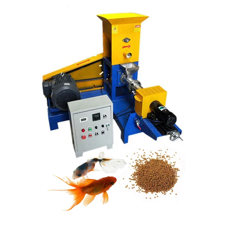 

Floating fish feed extruder fish food making machine made in china feed pellet processing production line