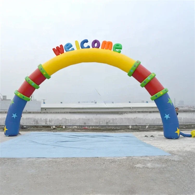 Advertise Equipment For Outdoor Race Sport Party Various Inflatable Halloween Arch Welcome Led