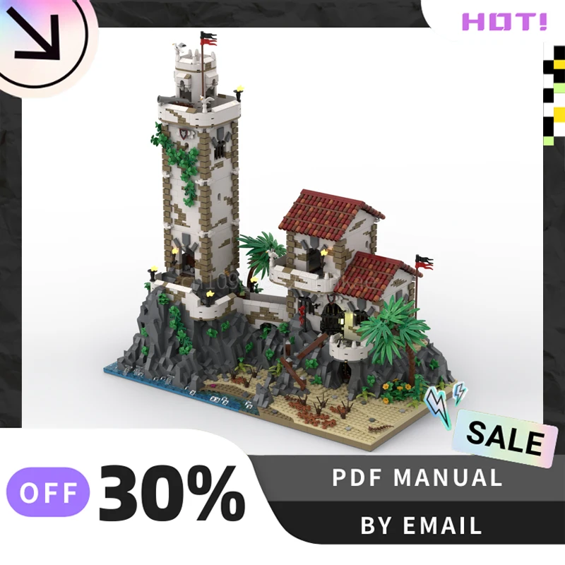 [5101PCS] MOC Personalizzato Vecchia Guardia Casa e Torre Blocchi di Costruzione Creativi Set STEM Giocattoli Educativi Kit Modello di Costruzione FAI DA TE