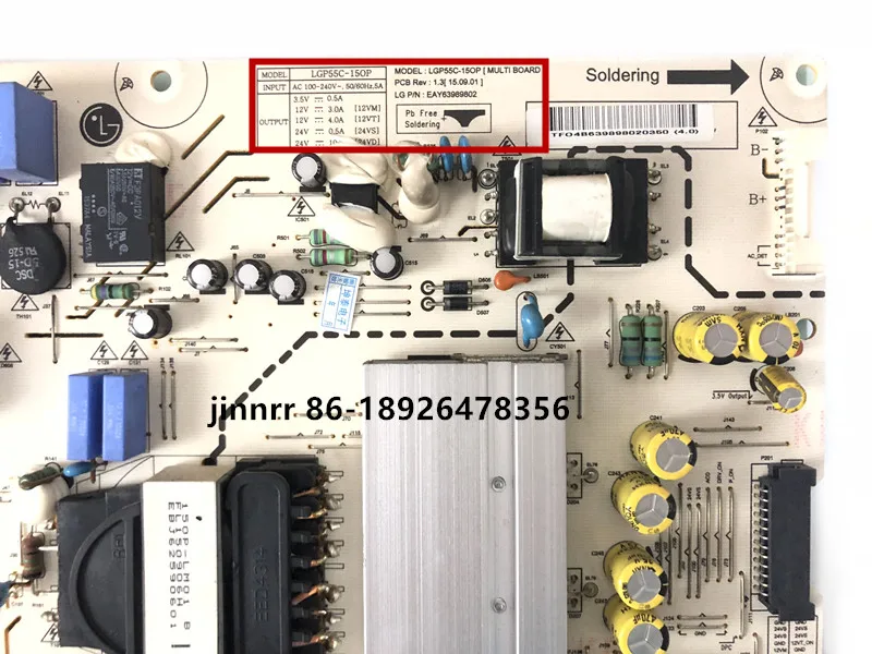 Original disassembly 55EG9100-CB power board LGP55C-15OP EAY63989802 LGP55C-15OP EAY63989801