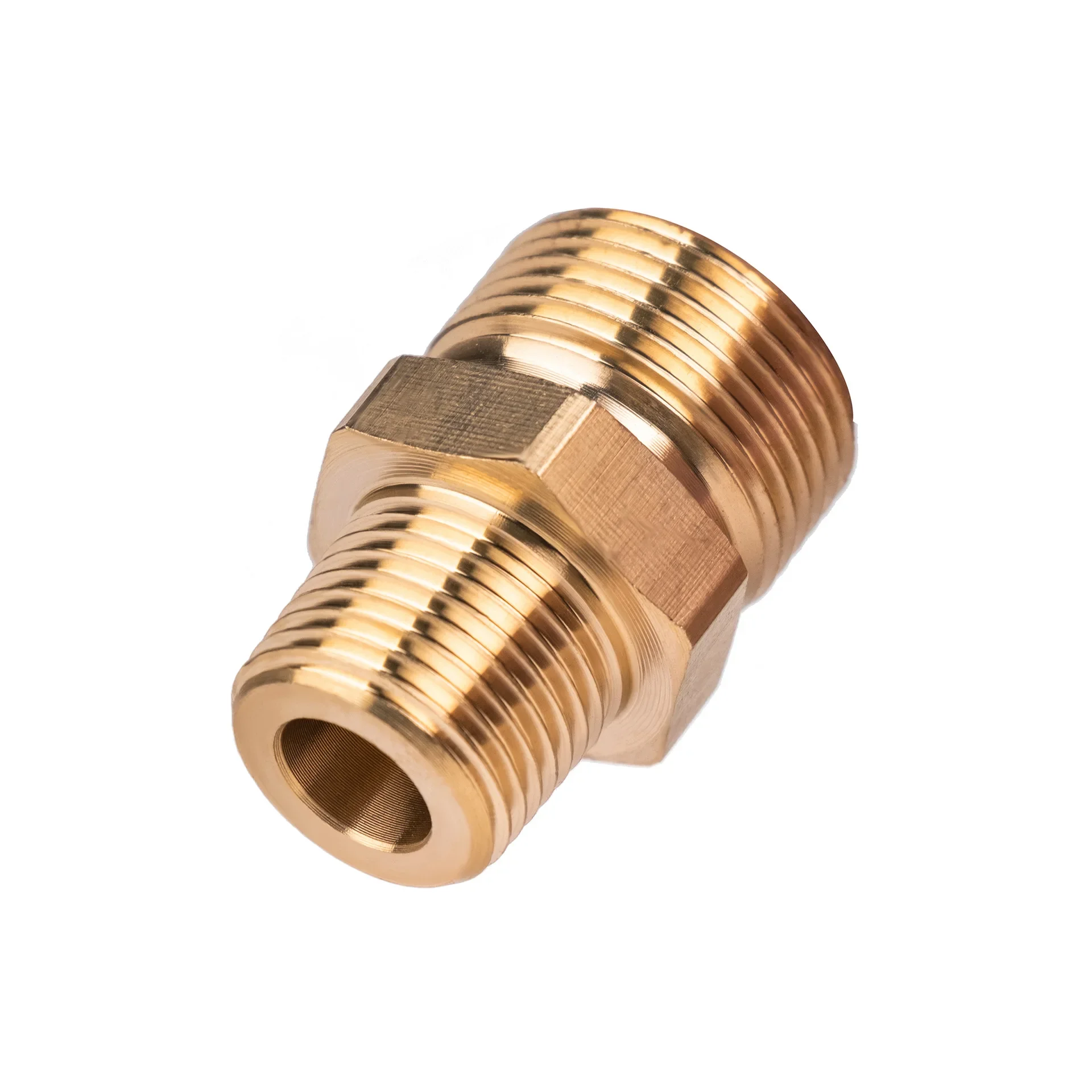 

High Pressure Cleaning Machine Connection Head High Pressure Water Gun Brass Connector 3/8NPT To M22-14 Water Pipe Connector