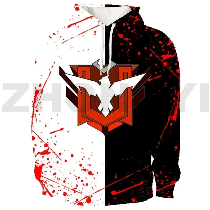 Funny Game Free Fire Garena 3D Hoodies Teens Anime Sweatshirt Fashion Casual Men Clothing Cosplay Costume Warm Women Streetwear