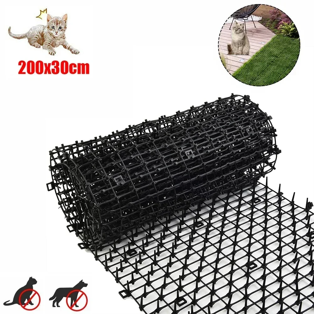 200cm Gardening Anti-Cat Mat Bird Repellent Mat Fence Wall Spikes Garden Yard Anti-Cat Climb Anti-Bird Deterrent Pest Control