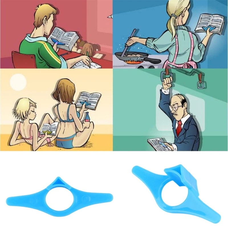 Multifunction Plastic Thumb Book Page Holder Convenient Book Marker ABS