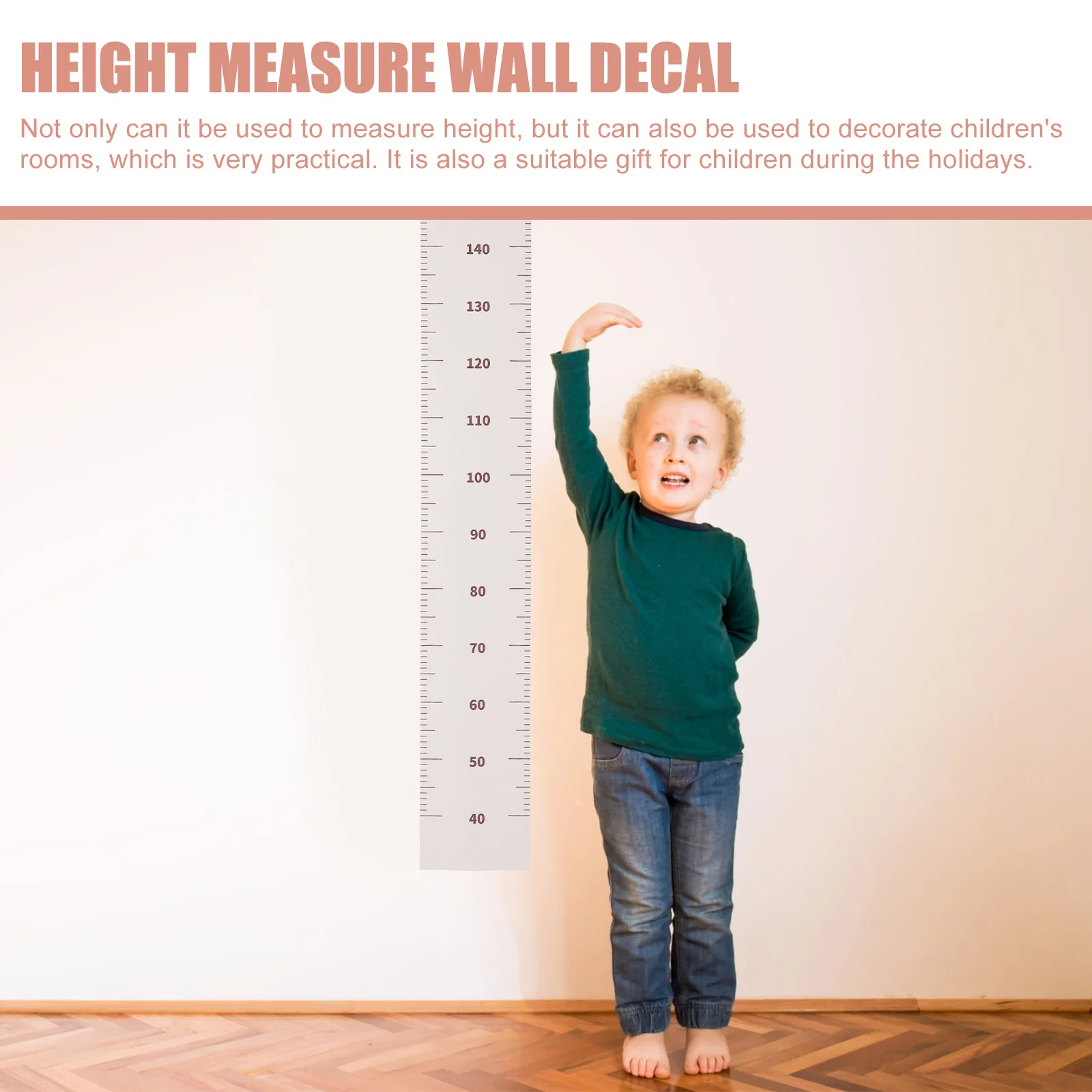 

1pcs Height Growth Chart Wall Sticker Cute Kids Room Decoration Height Measurement Ruler Decal For Baby Nursery Decor