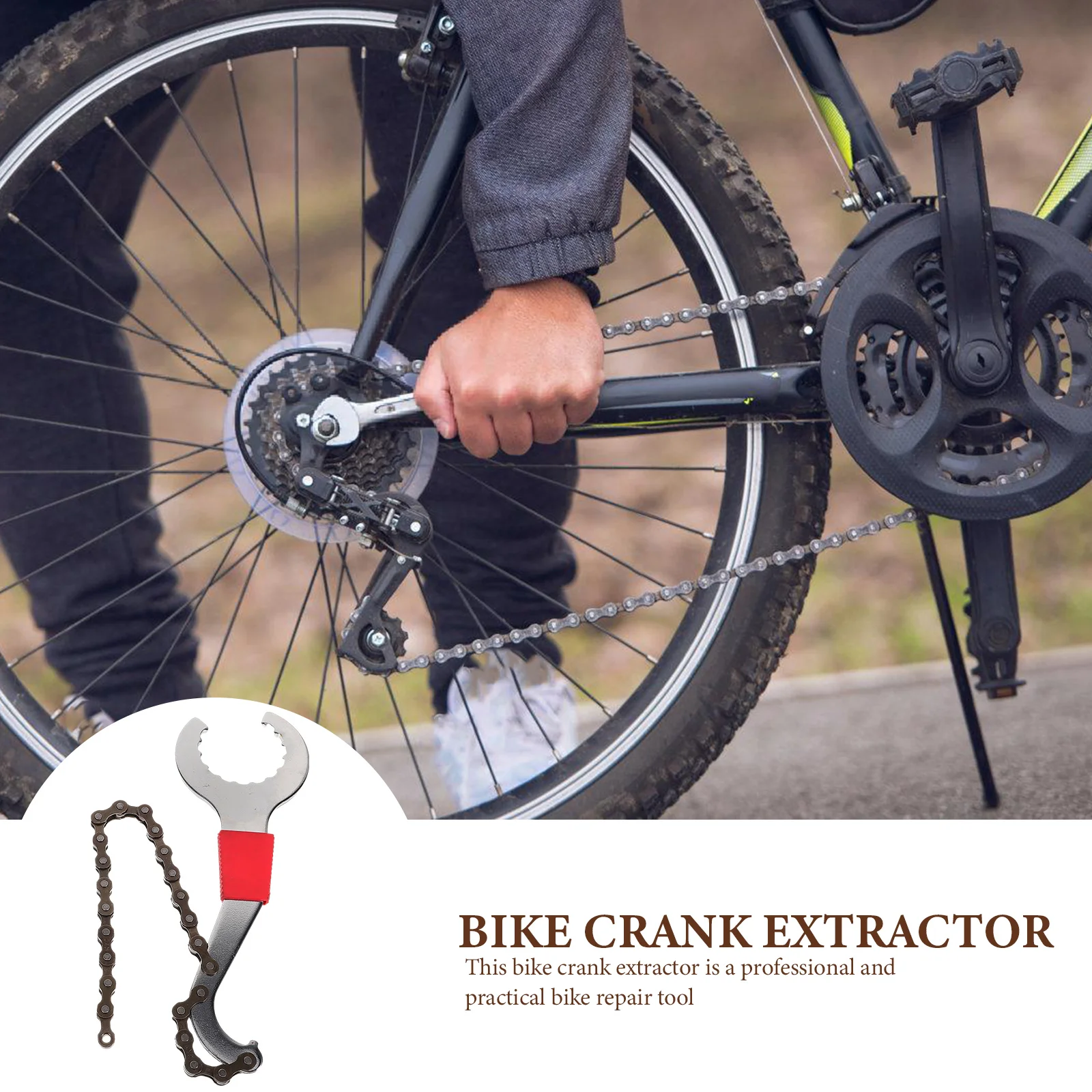 

1 set 1 Set Metal Crank Puller Tool Bike Repair Bottom Bracket Remover Crankset Extractor For Road Mountain Racing Bikes