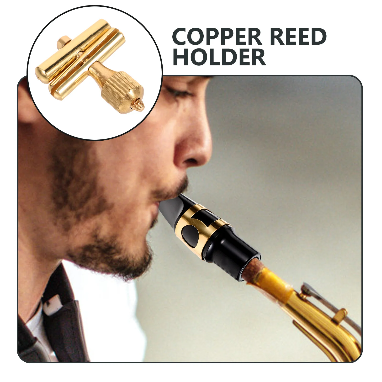 

Saxophone Neck Screw Copper Durable Solid Repair Fix Tool Small Lightweight Saxophone Replacement Part Accessory