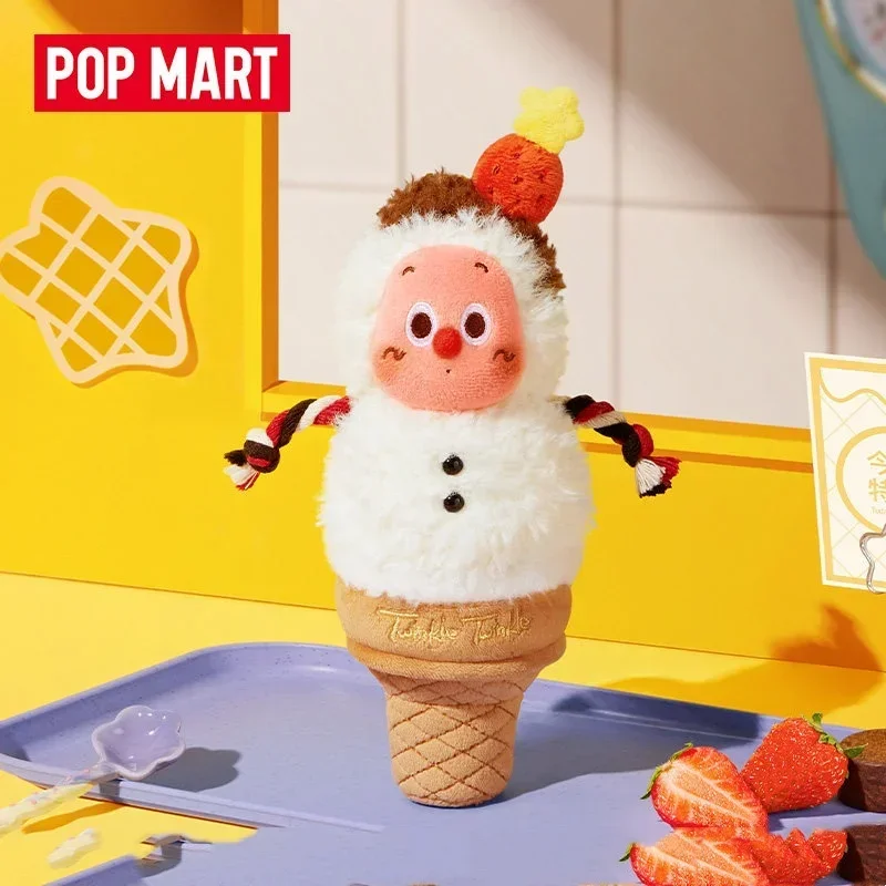 

Pop Mart Twinkle Twinkle Moon Gelato Series- Double Scoop Gelato / Snowman Gelato Plush Pendant Blind Box Genuine Mystery Box