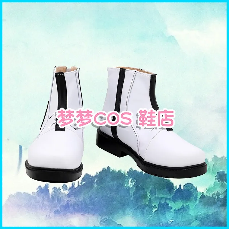 Jujutsu kaisen mahito cosplay sapatos botas brancas acessórios de festa de halloween feitos sob encomenda
