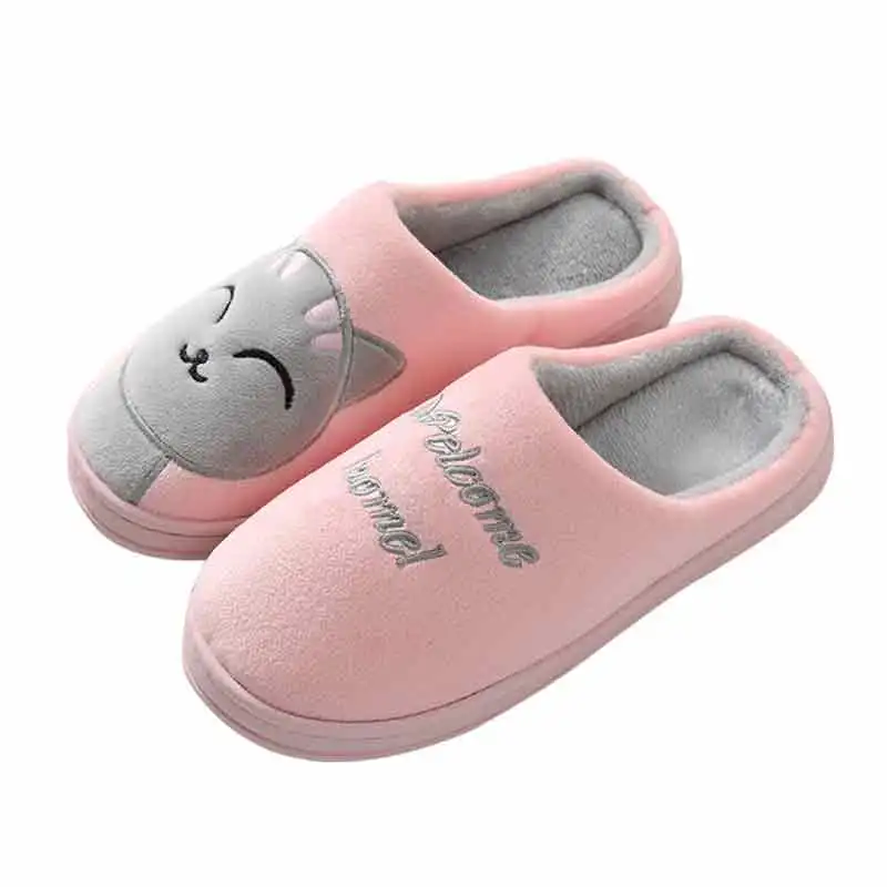 شباشب شتوية جديدة لعام 2025 على شكل قطة محظوظة بكعب مغلق بالكامل، شباشب للزوجين للنساء والرجال مبطنة بالصوف غير قابلة للانزلاق #6