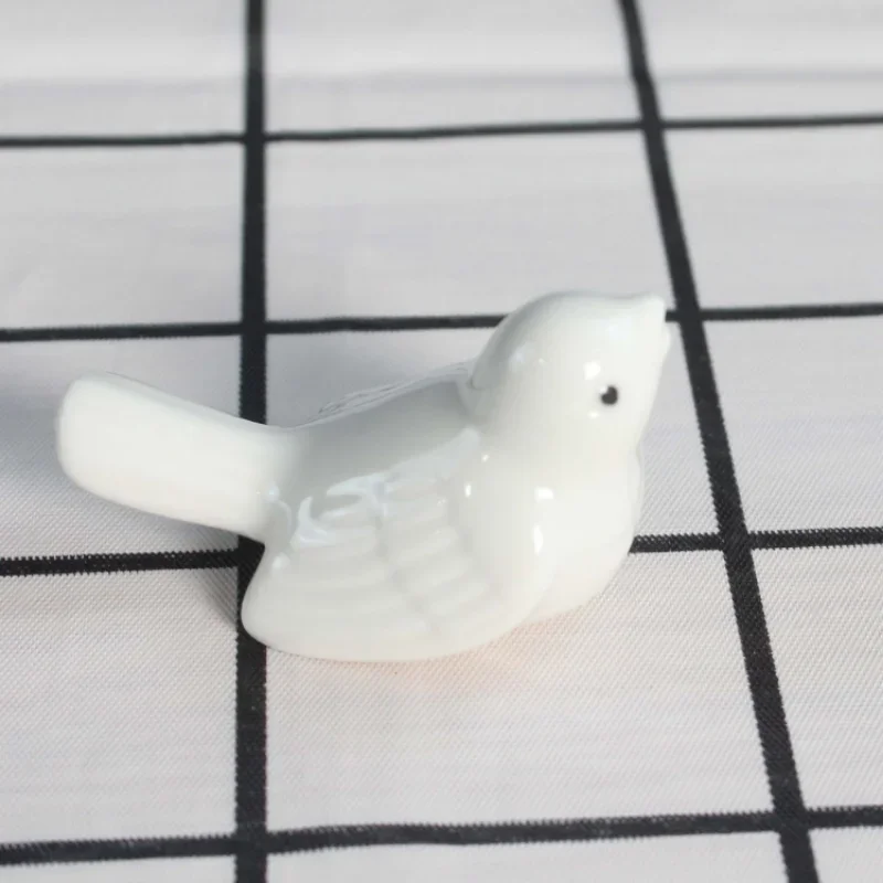 Set of 2 Miniature Zakka Ceramic Birds - Cute Room Decor Photographic Props