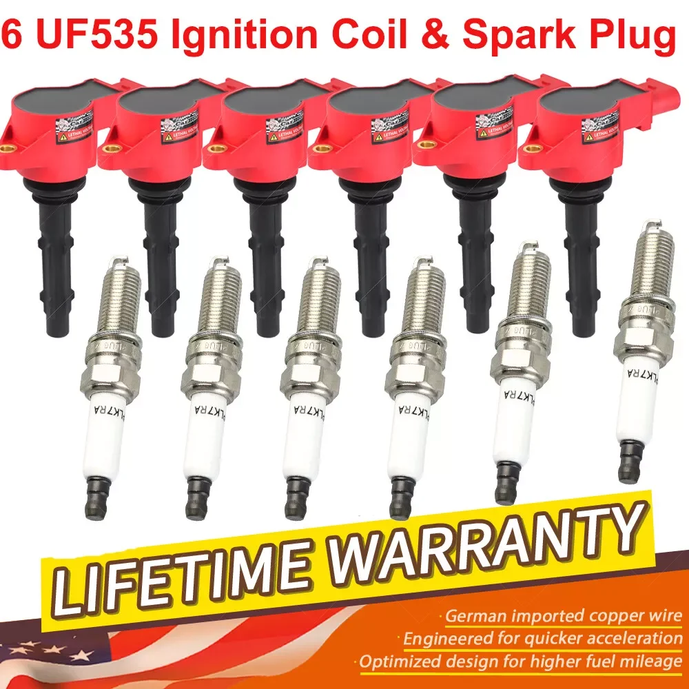 

Carbole 6X Ignition Coil + 6X Spark Plug for 2006-2011 Mercedes-Benz E350 V6-3.5L UF535