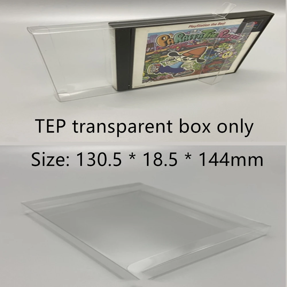 Collection Display Box For PS1/Sony PlayStation 1/2CD Game Storage Transparent Boxes TEP Shell Clear Collect Case