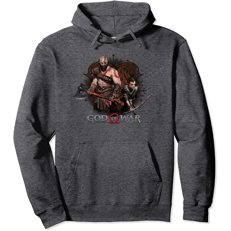 God of war moletom com capuz masculino e feminino moda simples pulôver de manga comprida tendência de rua y2k estilo harajuku moletom grande