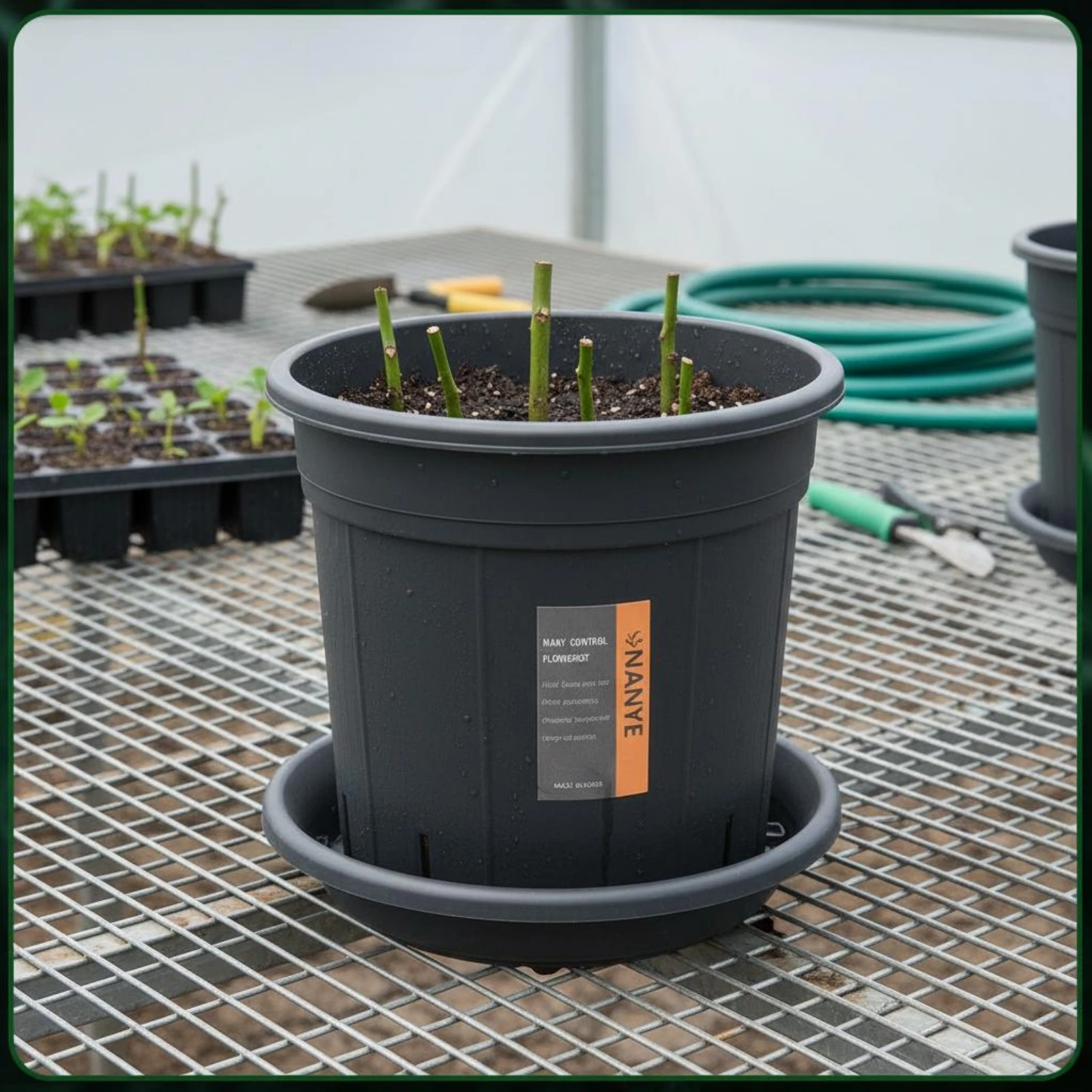 

Plastic Nursery Pot Breathable Gallon Plant Pot Plant Container Lightweight Garden Supplies Thickened
