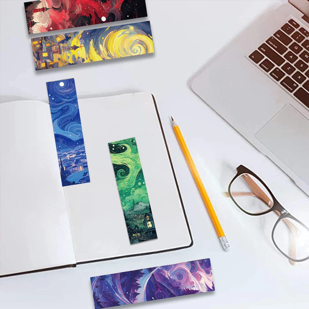 30PCS Dream Colorful Bookmark Decoration Creative Personality DIY Book Club Readers Book Page Stationery Card Bookmark