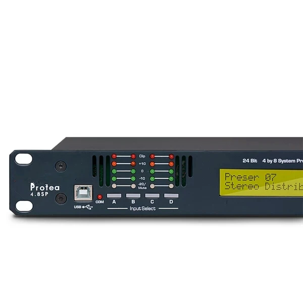 4.8SP Professional Digital Audio Processor 4-In 8-Out DSP Audio Processor for Professional Audio