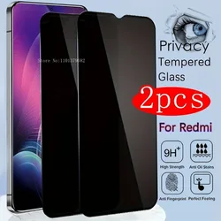 2PCS Premium Privacy Tempered Glass Screen Protector for Redmi Note 14 13 Pro 12 11 Pro Plus 10 9 Pro 11S 8 Glass