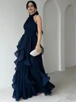LGRQ Elegant Waist-Cinching Ruffle Hem Long Sleeveless Dress For Women Party Evening Dresses 2026 Summer New Trendy Style - Image 6