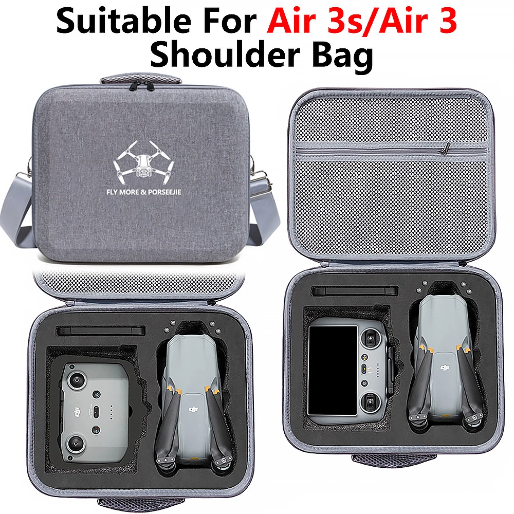 For DJI Air 3S Portable Storage Bag Shoulder Travel Carring Case Handheld Box For Air 3s Drone Accessories