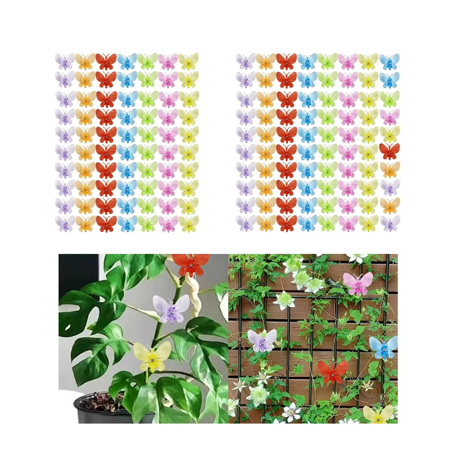 Orchid Clips Supporting Grow Upright, Compact, Vine Clips Reusable for Vegetables, Vines, Climbing Plants, Flowers, Tomato