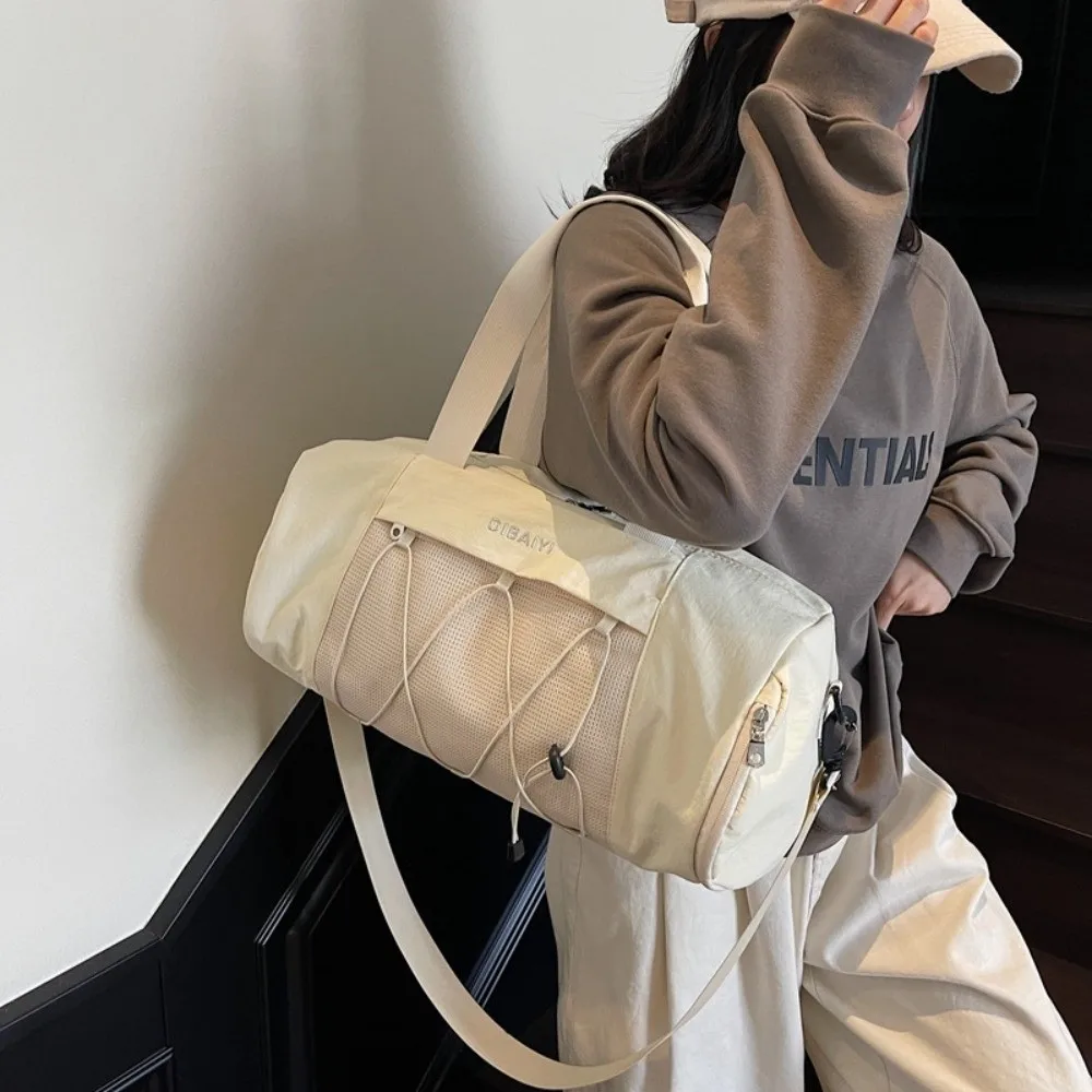 Korean Style Travel Luggage Bag Large Capacity Waterproof Sports Fitness Handbag Dry and Wet Separated Carrying Gym Bag Yoga