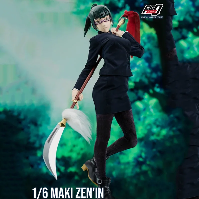 Threezero figzero 1/6 zenin Maki อะนิเมะ jujutsu Kaisen โมเดลตุ๊กตาสะสมต้นฉบับตุ๊กตาขยับแขนขาได้ของเล่นรูปปั้น