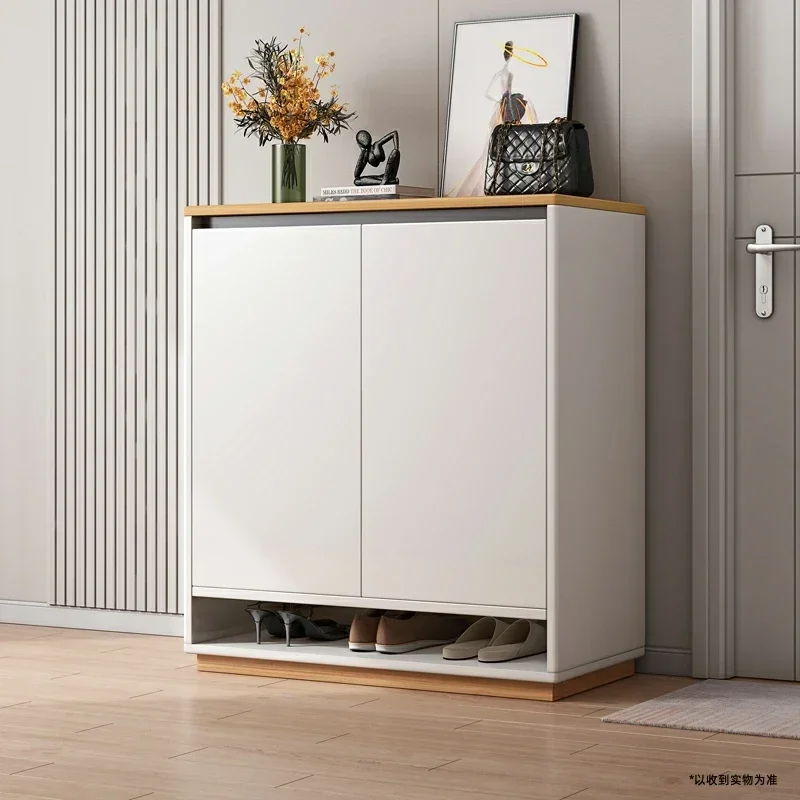 

Manmade Board Modern Shoe Rack Dust Proof Living Room Shoe Cabinet Ultra Thin Schoenen Opbergsysteem Entrance Hall Furniture