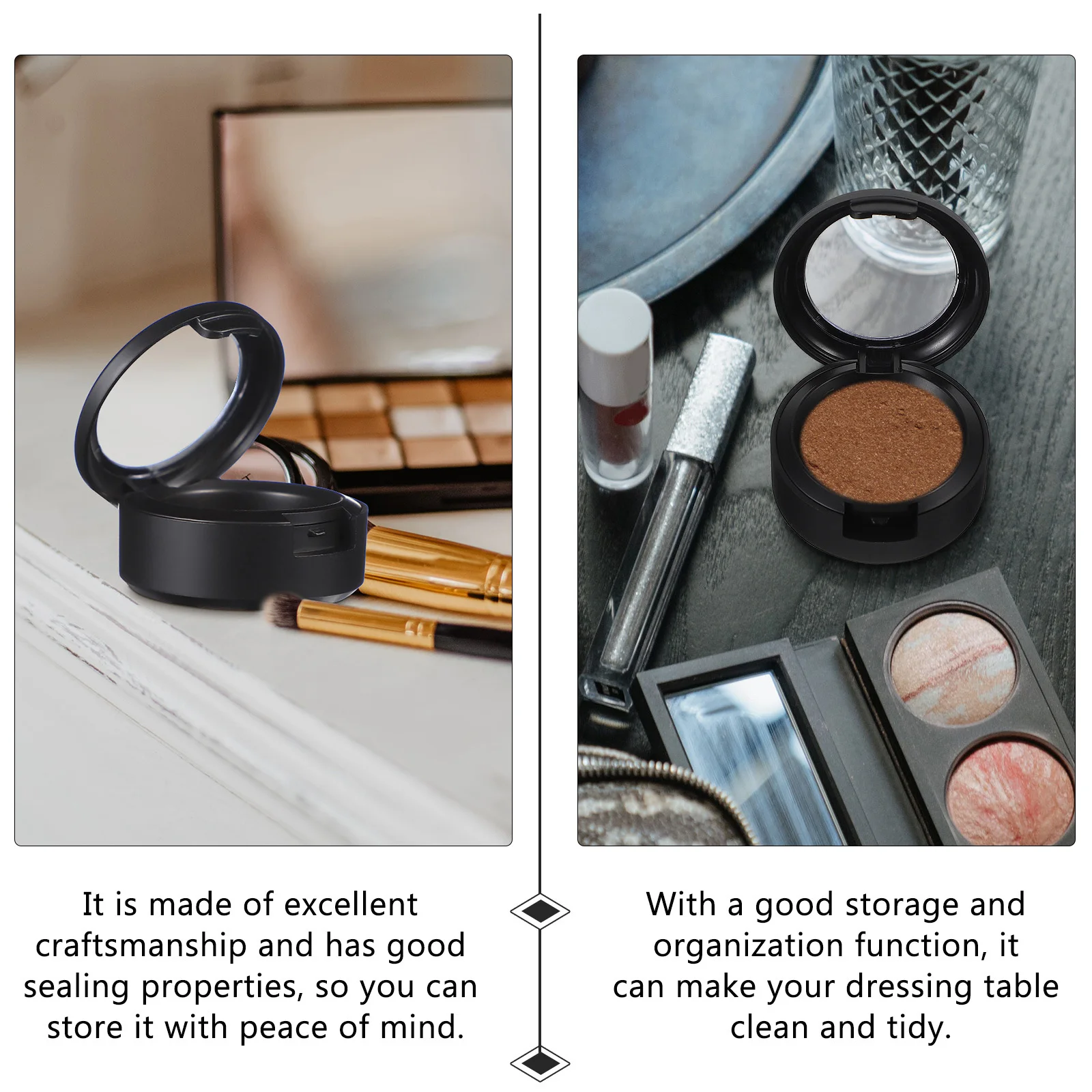 

6Pcs Makeup Empty Plate Eyeshadow Replacement Box Seal Lightweight Case for Travel and Daily Use Makeup Empty Plate