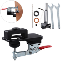 Woodworking Upgrade 35mm Concealed Hinge Jig Kit Hinge Boring Jig Drilling Guide Locator for Face Frame Cabinet Cupboard Tools