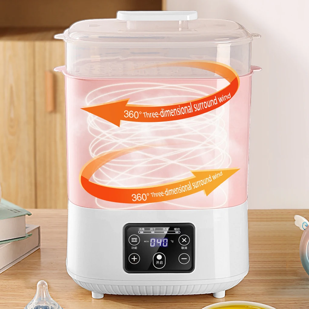 Disinfection Function Milk Warmer - Double Layer Capacity Low Noise Automatic Power Off Round