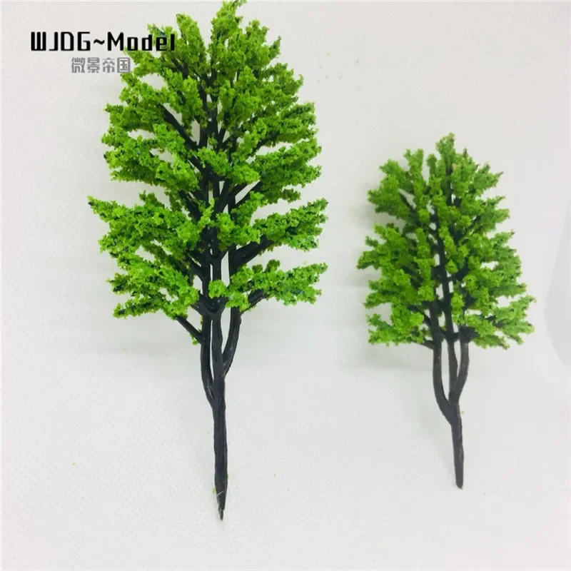 50pcs Artificial plastic ABS plastic model tree architecture layout of railway train model Park street pine children's toy