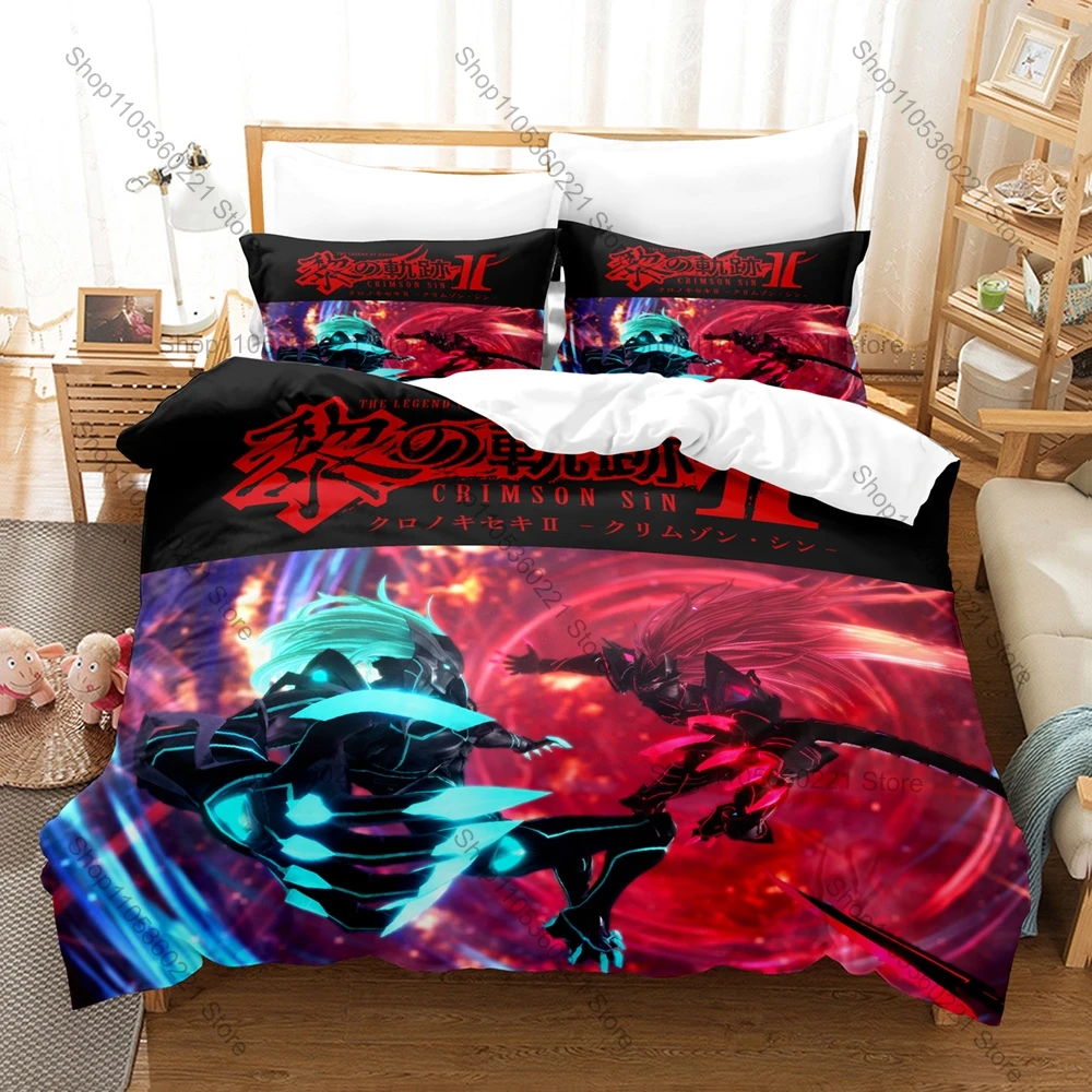 Cool Trails Series Fantasy Character Pattern 3 In 1 Bedding Set Quilt Cover With Two Pillowcases Comfortable Bedroom Gift
