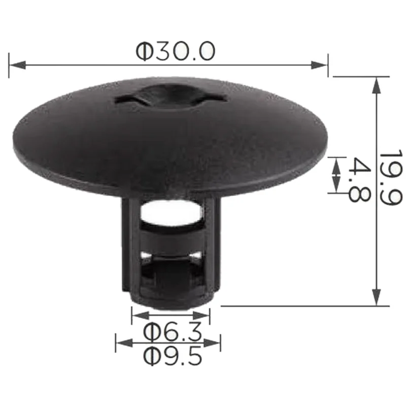 7703081127 10PCS O-38 Fasten suitable for circular hood lining fix buckle of Renault rear wheel arch lining clip