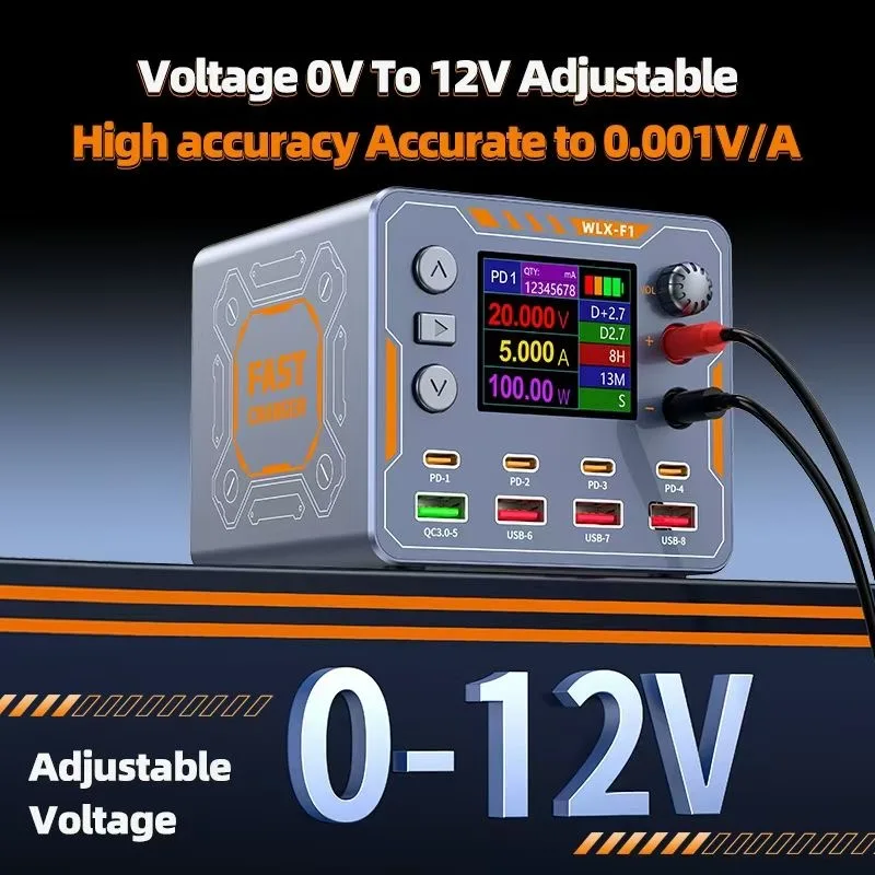 140 واط أقصى إخراج شحن فائق السرعة يدعم بروتوكول PD3.0 شاحن لاسلكي لمحطة شحن USB للهاتف المحمول