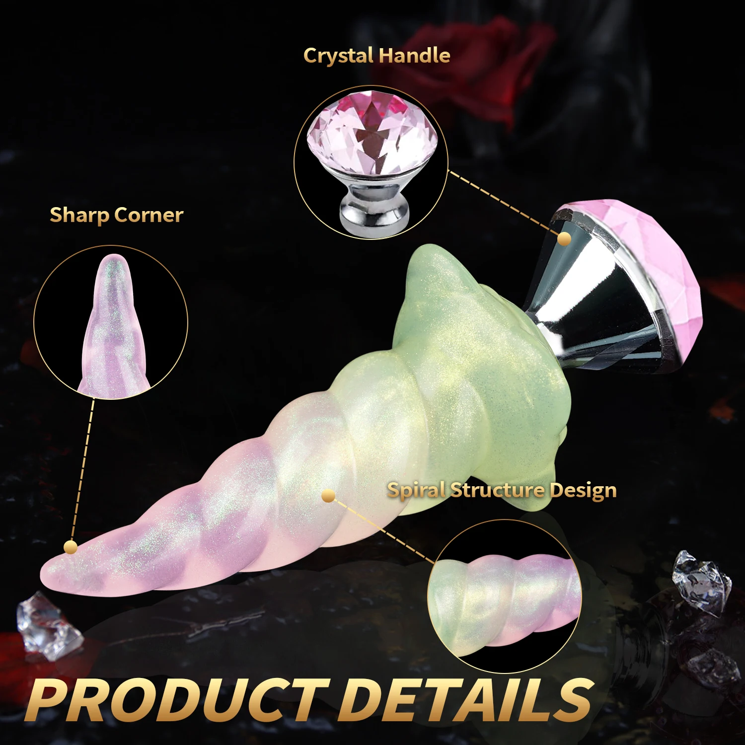 Spiral Butt Plug Silicone Dildo Female Masturbation Anal Plug Anal Dilator Vaginal Plug For Women Men 18+ Adult Anal Sex Toys - view 3