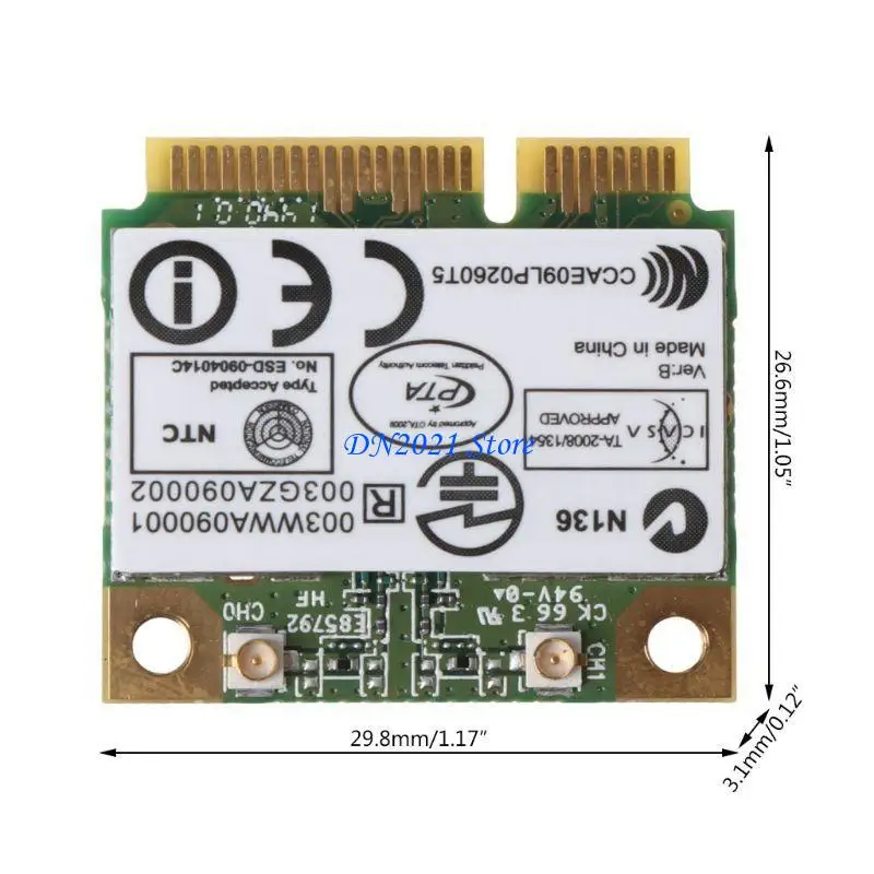 F3KE لـ ATHEROS AR9287 AR5B97 محول لاسلكي 300 ميغابت في الثانية 802.11 B/G/N Mini Half PCI-E WIFI Converter #6
