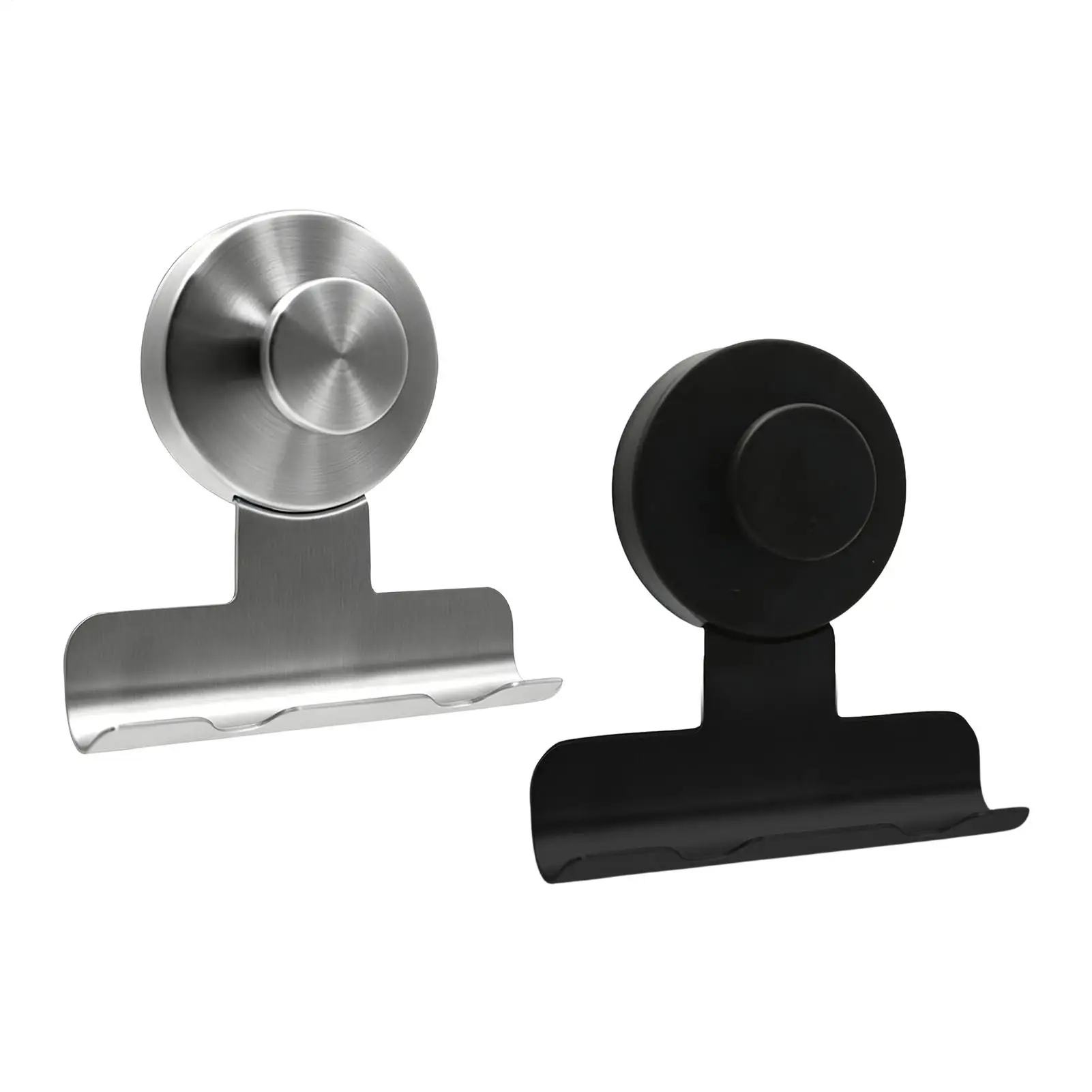 2pcs Safety Shaver Hook Wall Suction Cup Shaving Storage Hanger Stainless Steel Manual Shaver Stand No Drilling For Bathroom