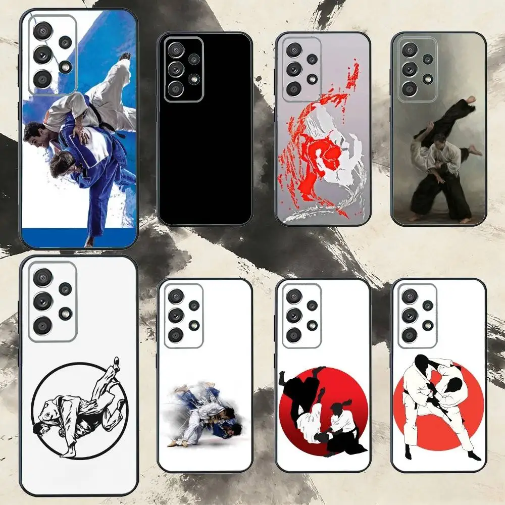 

Japanese Martial Arts Judo Sport Phone Case For Samsung S25,S24,S21,S22,S23,S30,Ultra,S20,Plus,Fe,Note,10,9,5G Black Cover