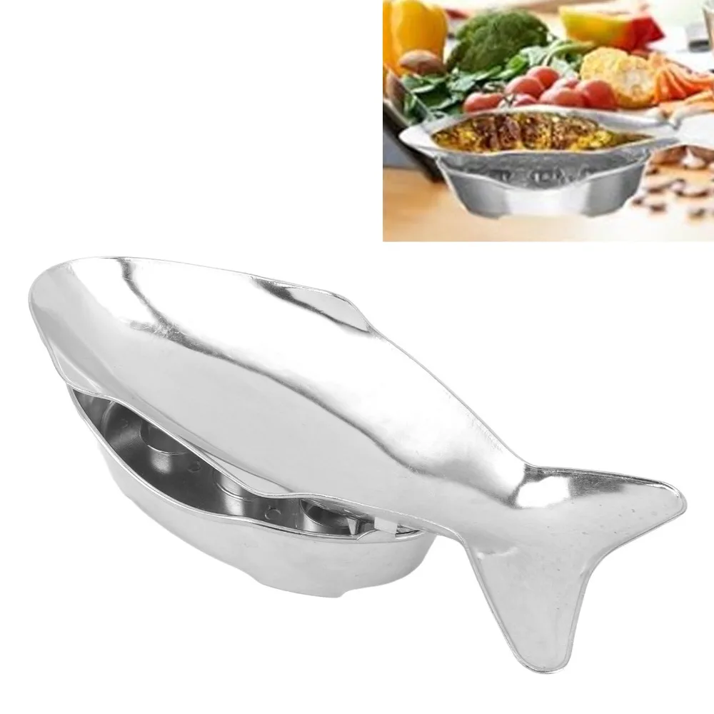 Aluminum Alloy Fish Shaped Grilling Pan Uniform Heating Food-Grade Fish Grilling Plate Fish Shaped Fish Grill Tray