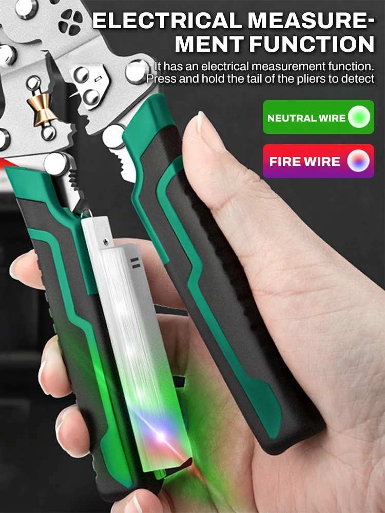 Multi-Function Electrician Pliers Hand Tool For Cutting Crimping Winding Wires Stripper Foldable Cable Cutter Stripper Plier